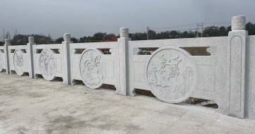 新乡芝麻白河道栏杆 石材栏杆