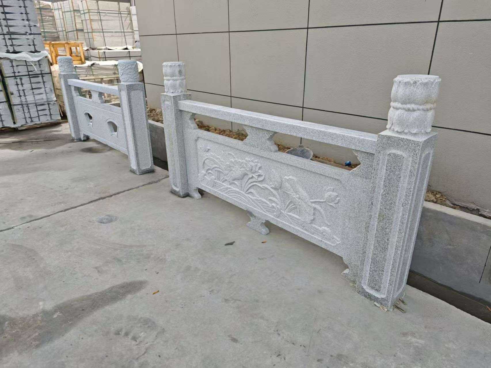 新乡芝麻白河道栏杆 石材栏杆