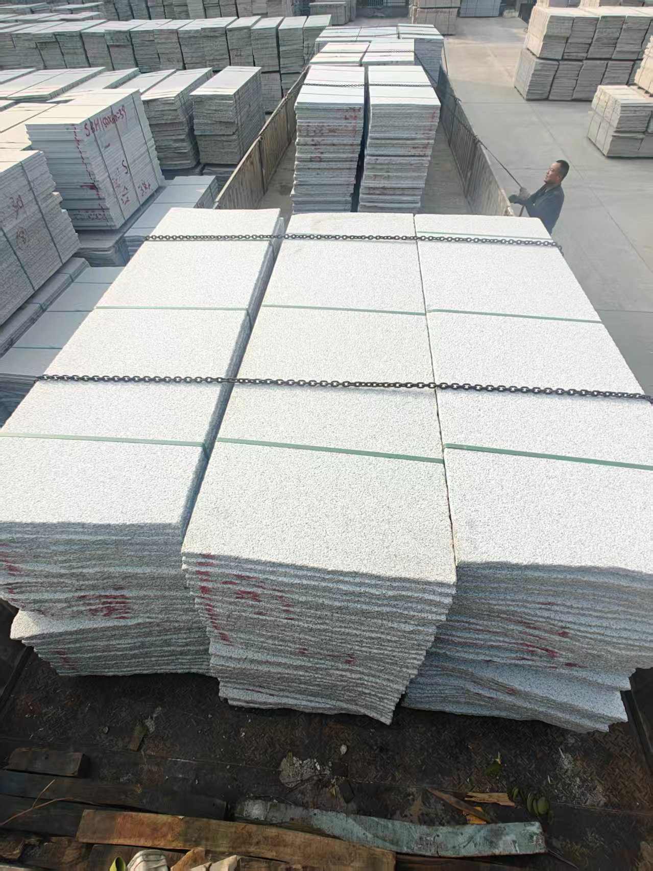 新乡芝麻白毛板，石材毛板