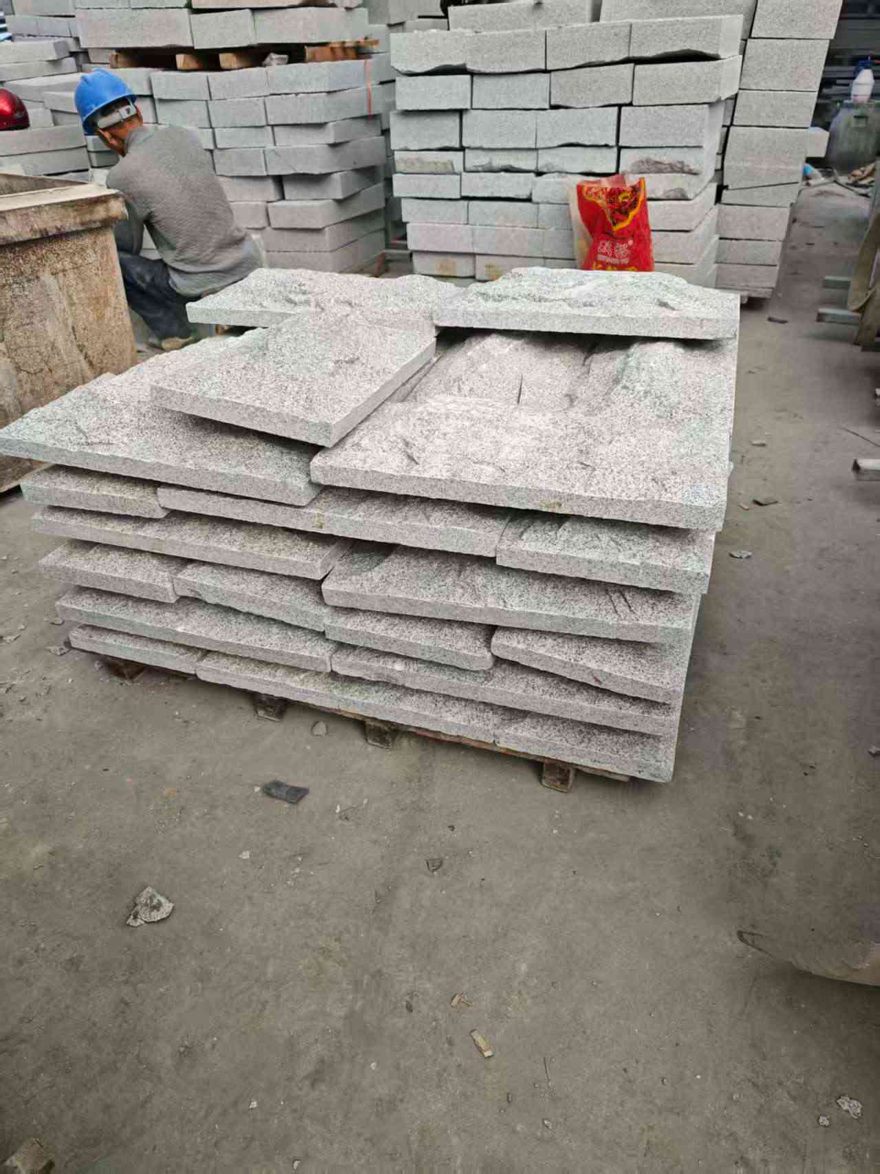 新乡芝麻白蘑菇石，自然面